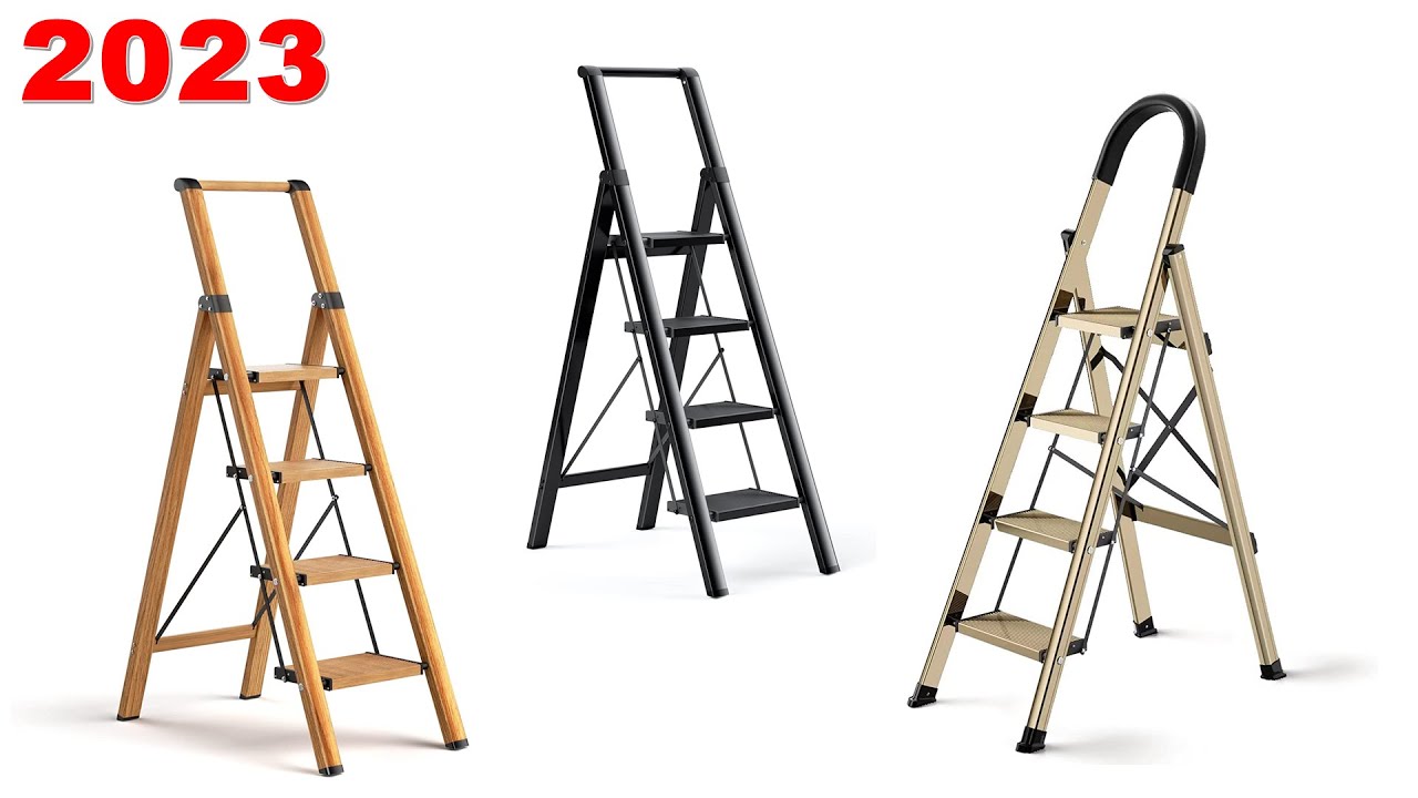 ✨ 4-Step Folding Step Stool Ladders for 2023 | Culaccino, RIKADE, XinSunho, Ladnamy with Handgrip