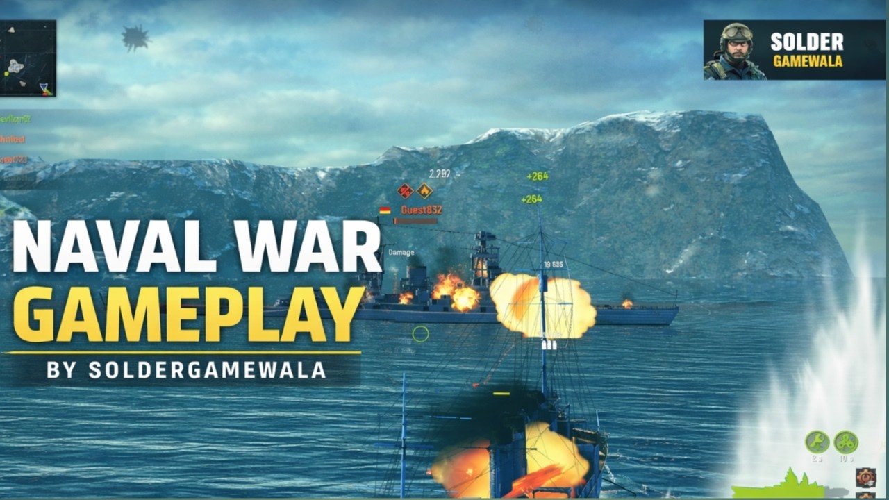 War Battleship || gameplay video by solder gamewala