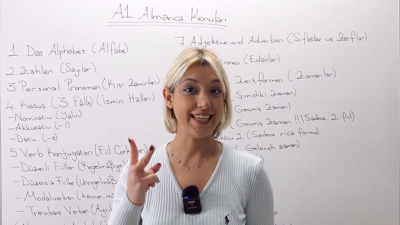 Almanca A1 Konuları Listesi