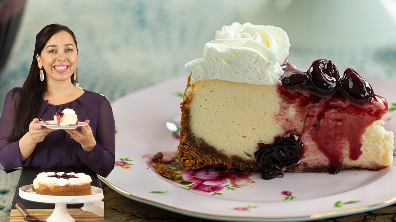 Luscious Cherry Almond Cheesecake