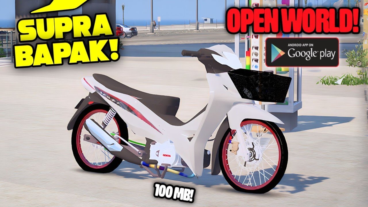 Supra Cuy! Game Drag Moto Vlog Open World OFFLINE Bisa MODIFIKASI Di Android CUMA 100 MB!!