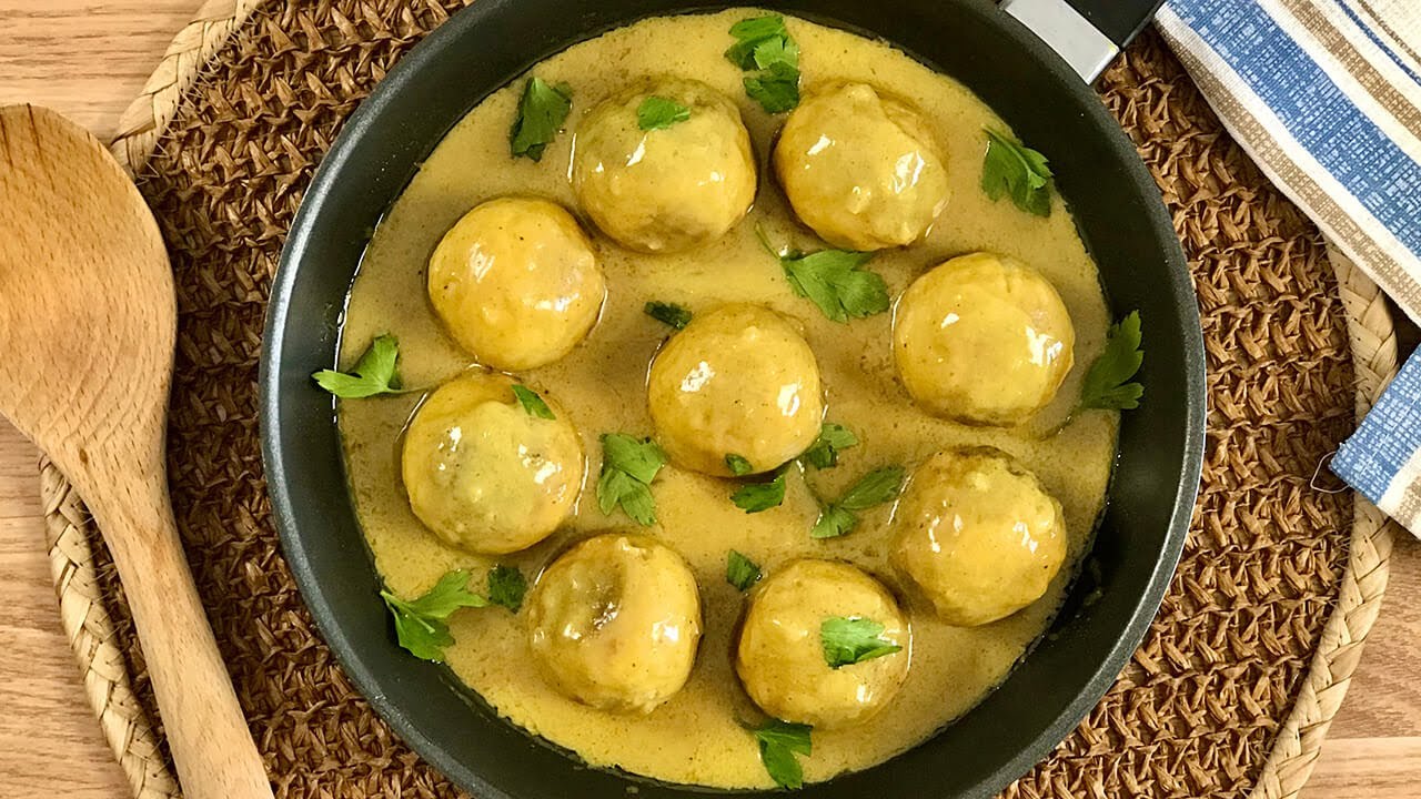 Albóndigas de Pollo al Curry