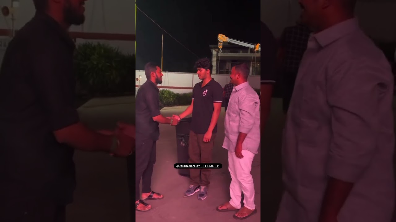 Vijay's son Jason Sanjay's recent video from the Salem shooting Spot...🎬🥵 #jasonsanjay #sanjay #jsj
