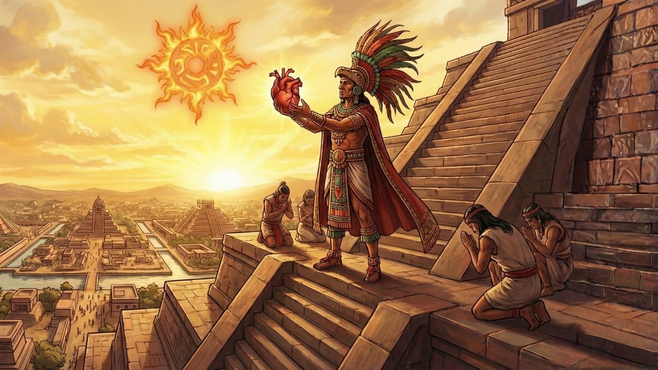 Menschenopfer der Azteken: Warum sie Tausende Herzen bei lebendigem Leib herausschnitten