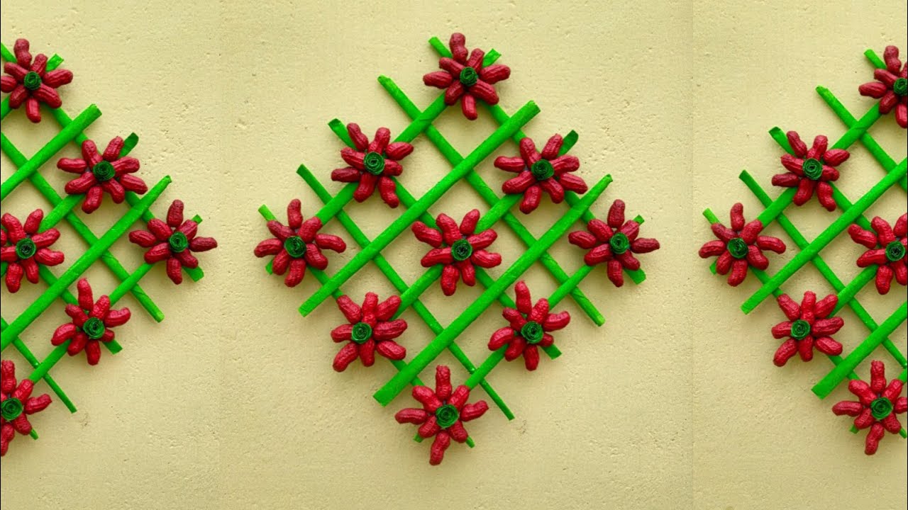 Waste Peanut Shell Craft ideas| Peanut Shell Wall Hanging ideas| Room Decoration ideas