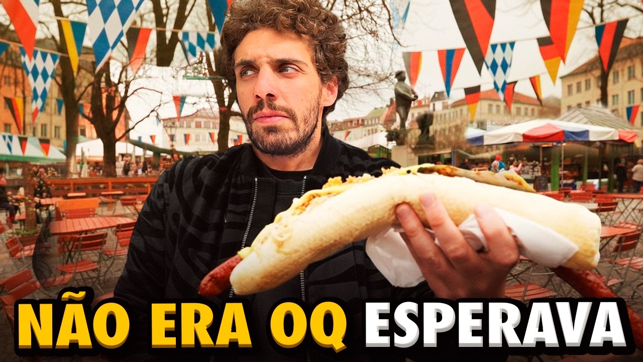 Fui Comer Comida de RUA Na ALEMANHA e DEU NISSO!!
