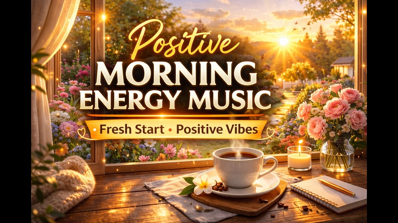 Positive Morning Energy Music 🌅 Peaceful Sunrise Coffee & Relaxation | Morning Reset | Lofi music