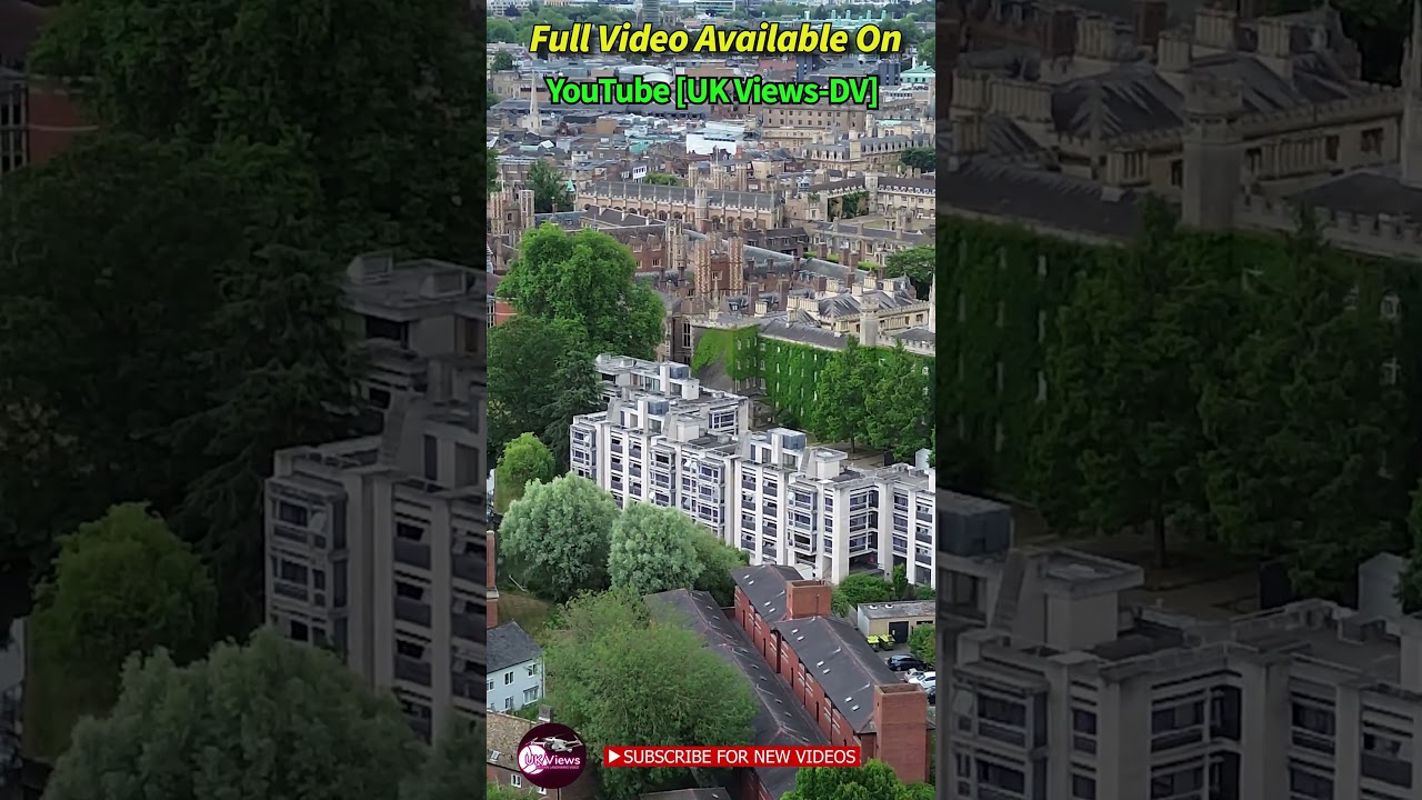 Drone Tour of Queen's Road, Cambridge Area Video Short