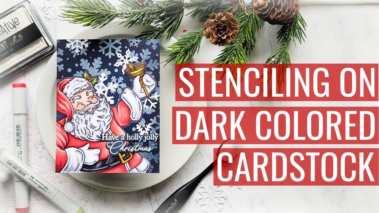 Stenciling on Dark Colored Cardstock: Convention Shopping
