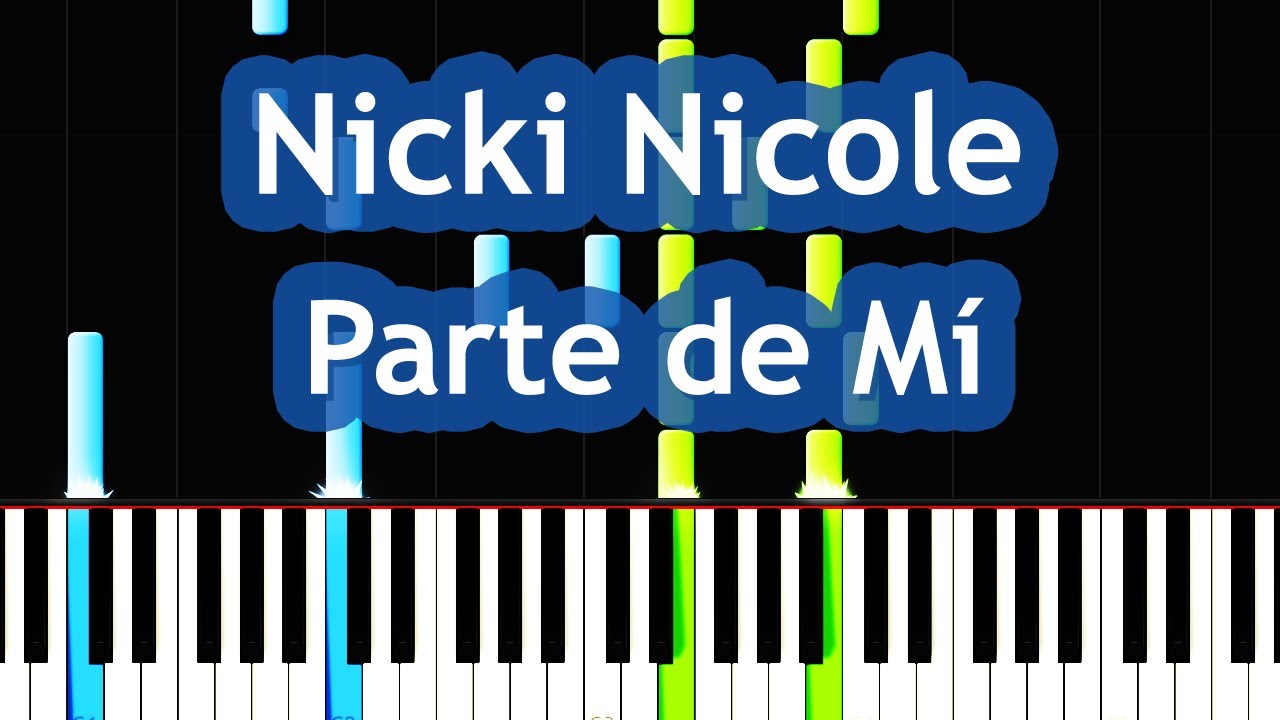 Nicki Nicole - Parte de Mí Piano Tutorial