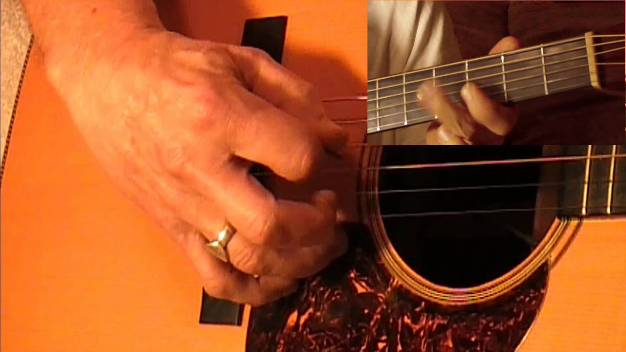 Bryan Sutton lesson, licks and sweep picking triplets and Tony Rice ending lick