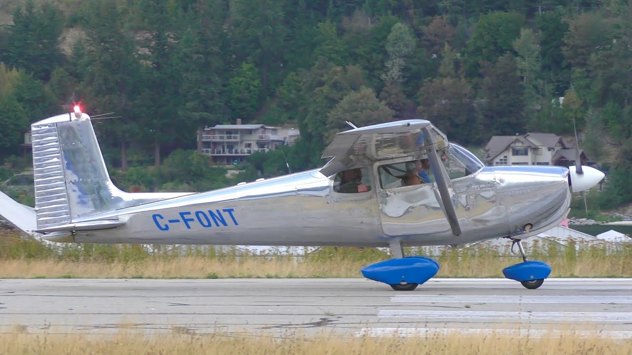 Cessna 175 Skylark Takeoff