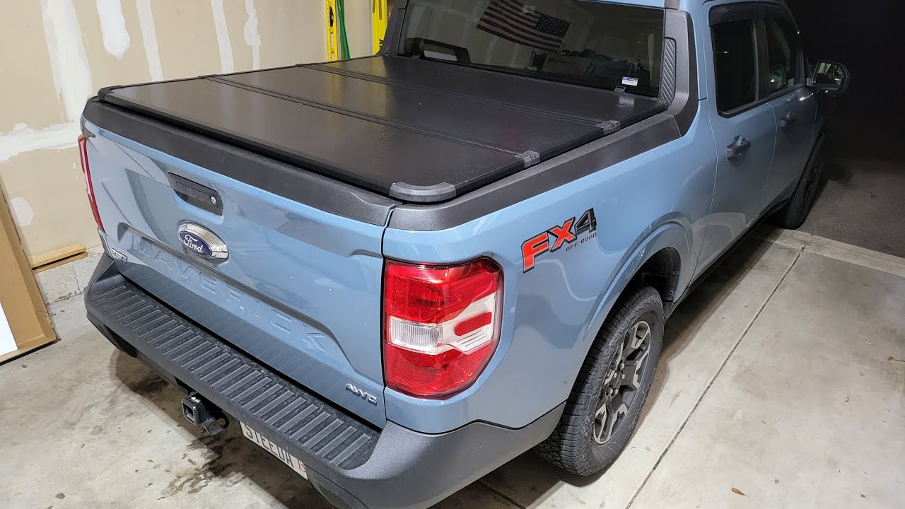 Ford maverick Amazon tri-fold hard bed cover review and impressions #fordmaverick #truck