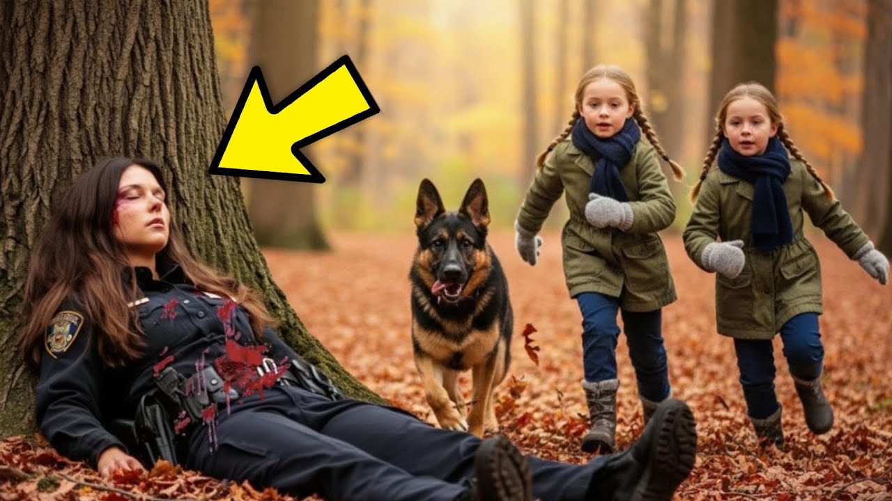 ZWILLINGE und HUND finden STERBENDEN POLIZISTEN im WALD — WAS sie TATEN, SCHOCKIERTE die POLIZEI