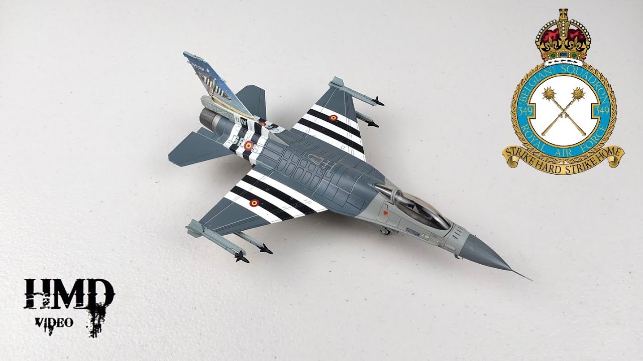 Lockheed F-16AM Fighting Falcon, Belgian Air Force, D-Day 75th Anniversary 1:72 Scale Diecast Model