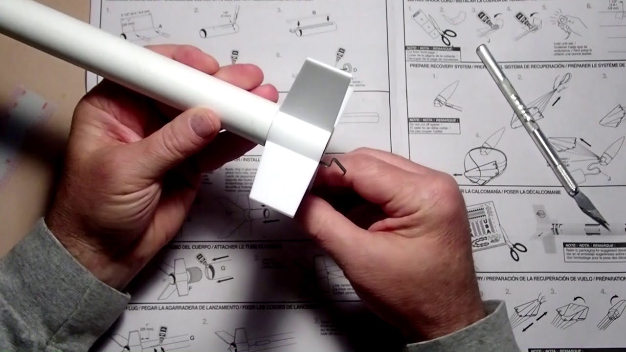 Estes “Generic E2X” model rocket assembly