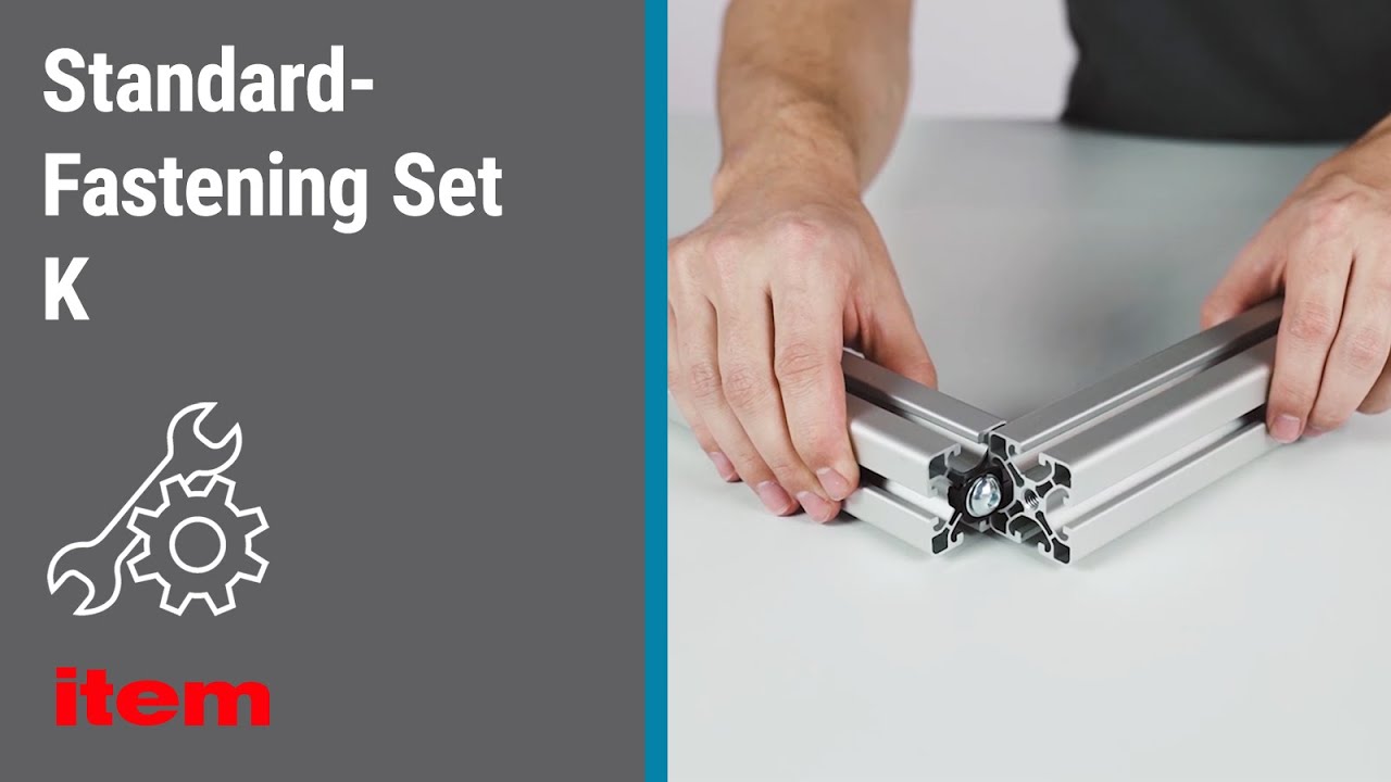 How do I connect item profiles with Standard Fastening Set K &ndash; ideal for enclosing panels?