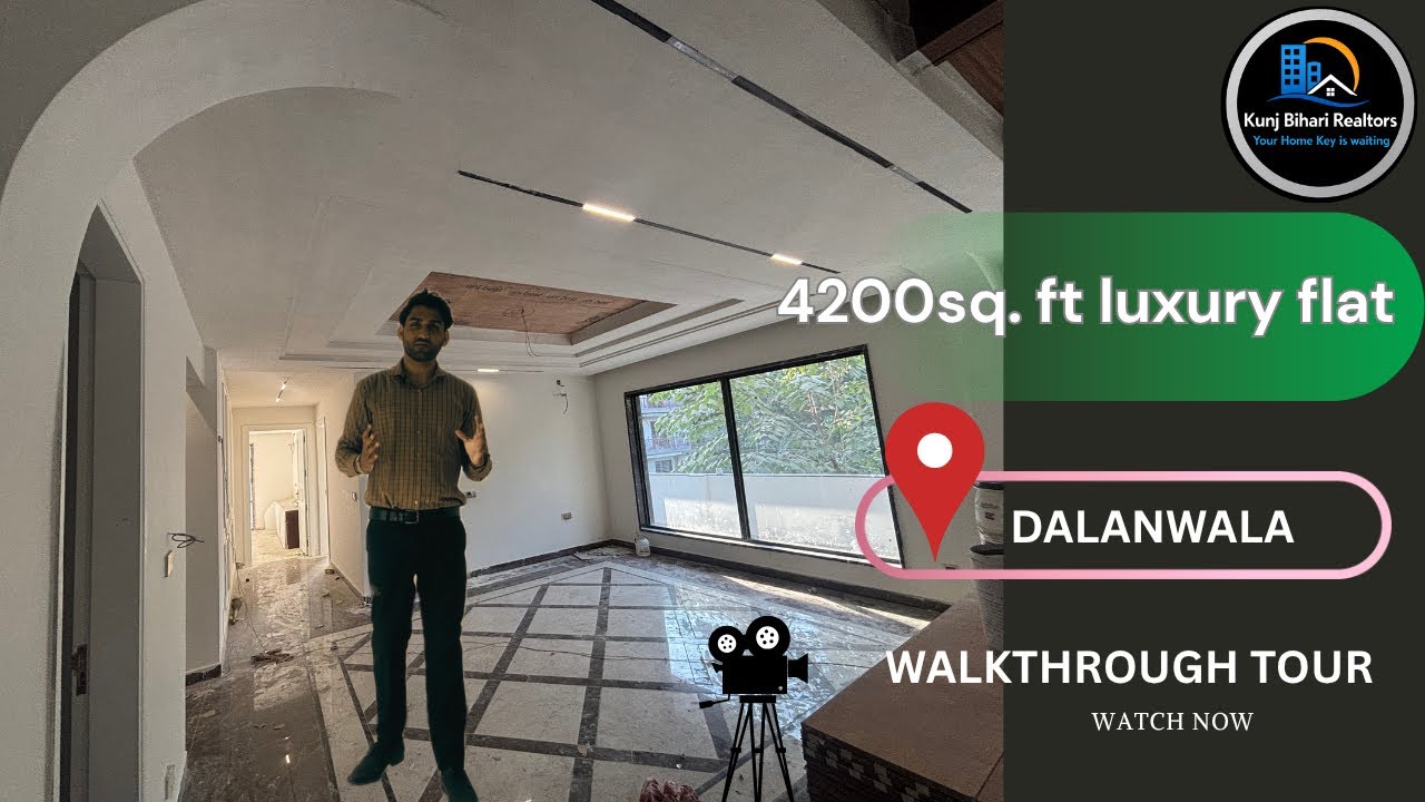 4BHK LUXURY FLAT FOR SALE IN DEHRADUN AT DALANWALA | BRAND NEW CONSTRUCTION | FLATS IN DEHRADUN