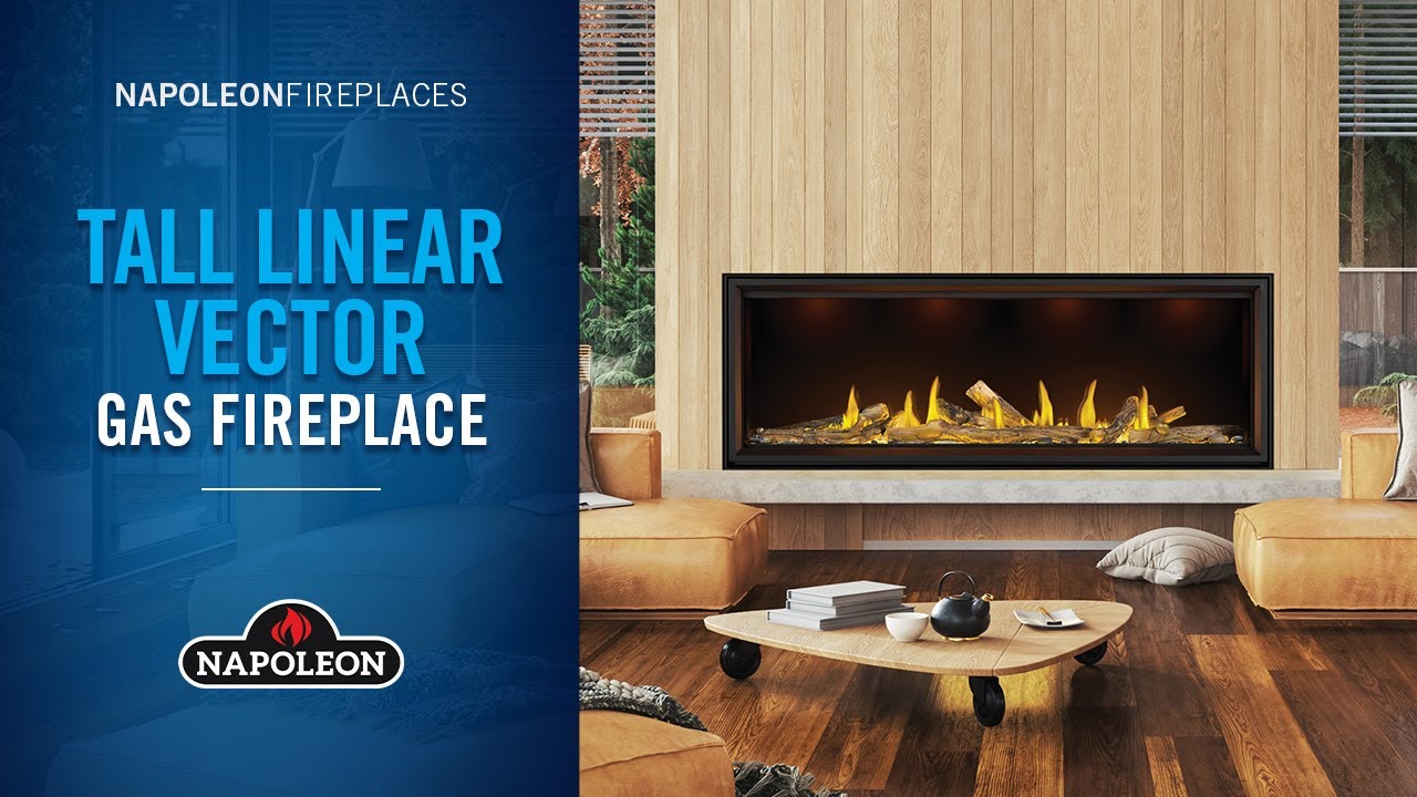 Napoleon Tall Linear Vector Gas Fireplace
