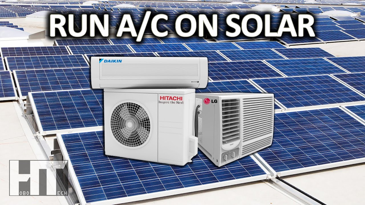 How To Get FREE Air Conditioning From Solar Power Without Using A Generator!