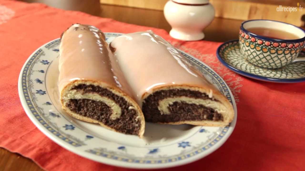 Gâteau roulé aux graines de pavot