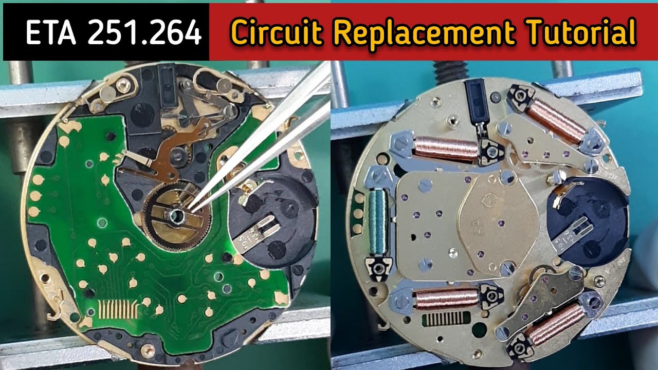 Circuit Replacement For ETA 251.264 ETA 251.262 Chronograph Swiss Movement | SolimBD