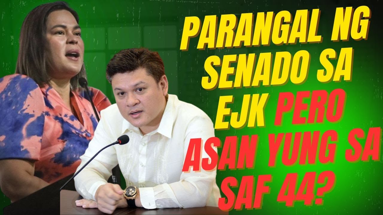 PARANGAL NG SENADO SA EJK PERO ASAN ANG SA SAF 44? VP SARA KINONDENA ANG @MBUSH GAMIT ANG RPG!