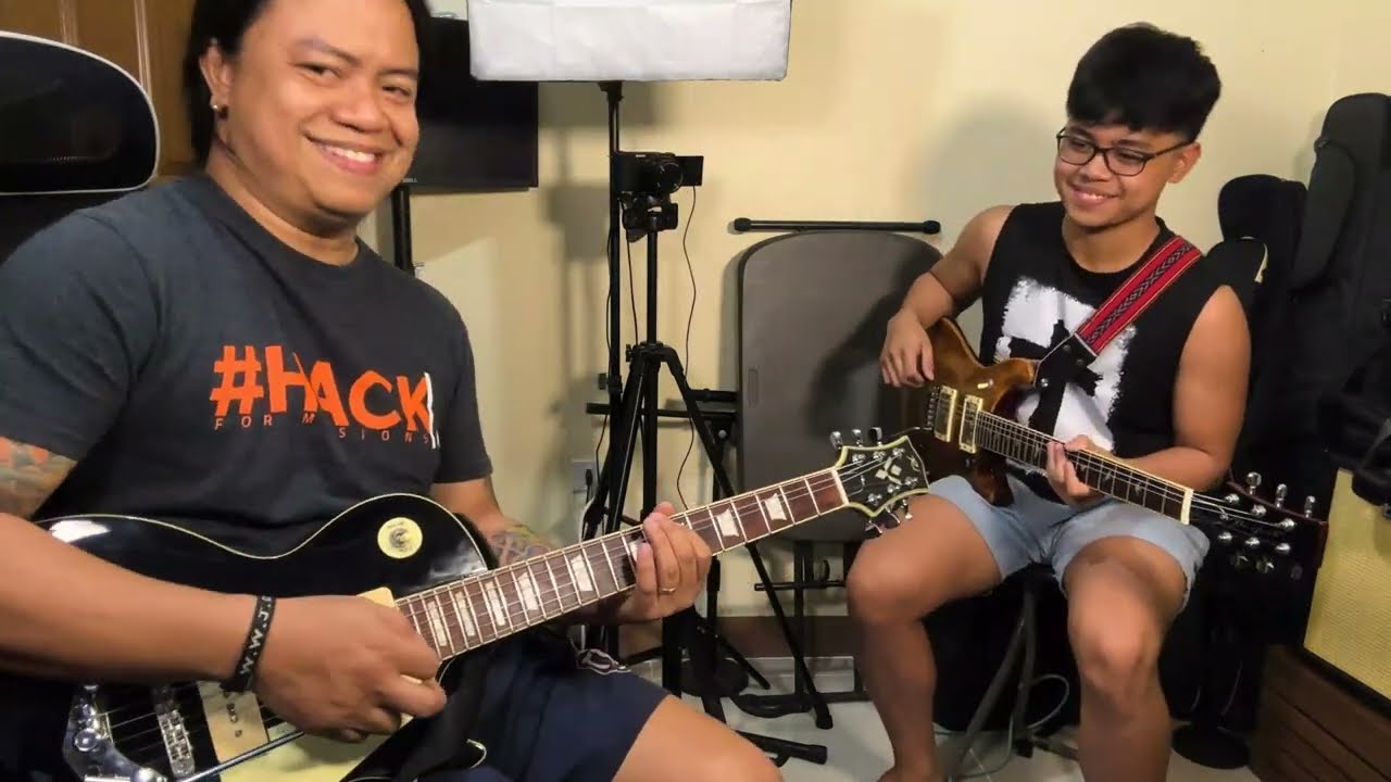 Turn it up - Planetshakers // Guitar Cover // Father and Son Bonding