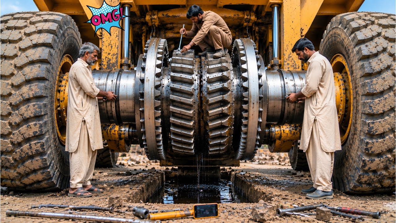 🔥Caterpillar Front Gear Broke Under Extreme Load | $11,000 Mountain Repair by Pakistani Mechanics