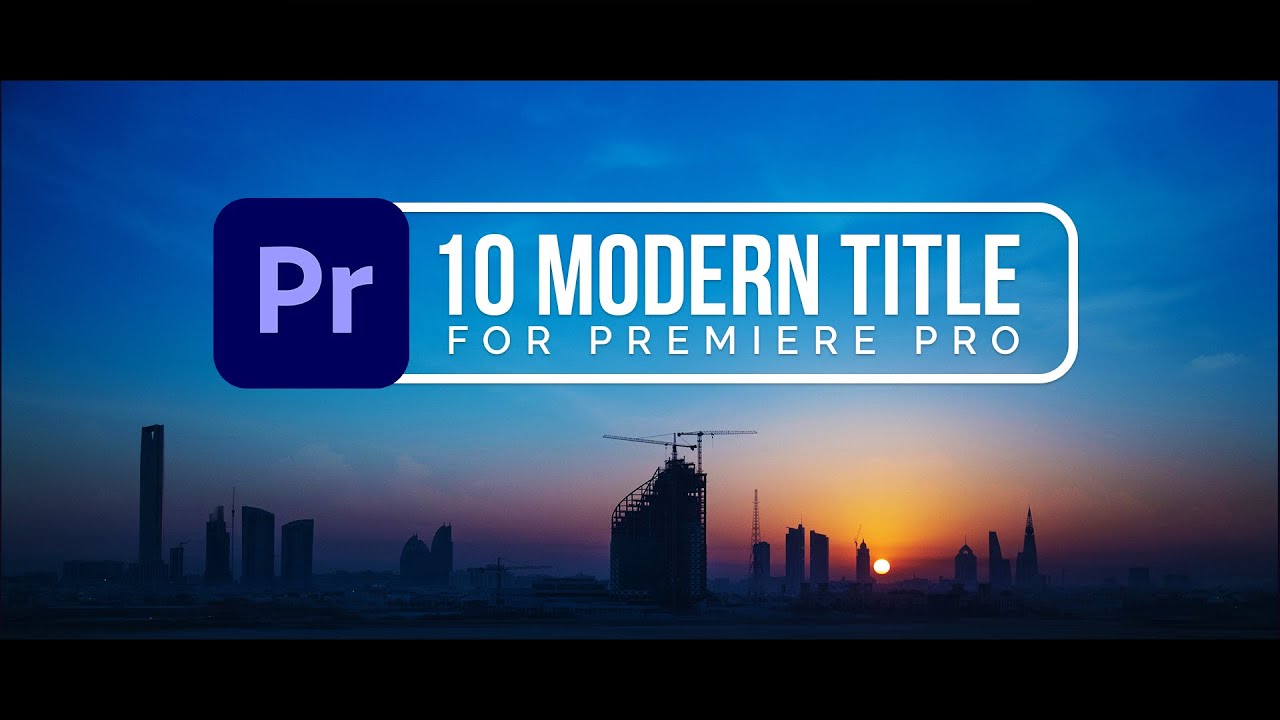 БЕСПЛАТНЫЙ набор из 10 современных шаблонов анимации титров для шаблона Premiere Pro | MOGRT