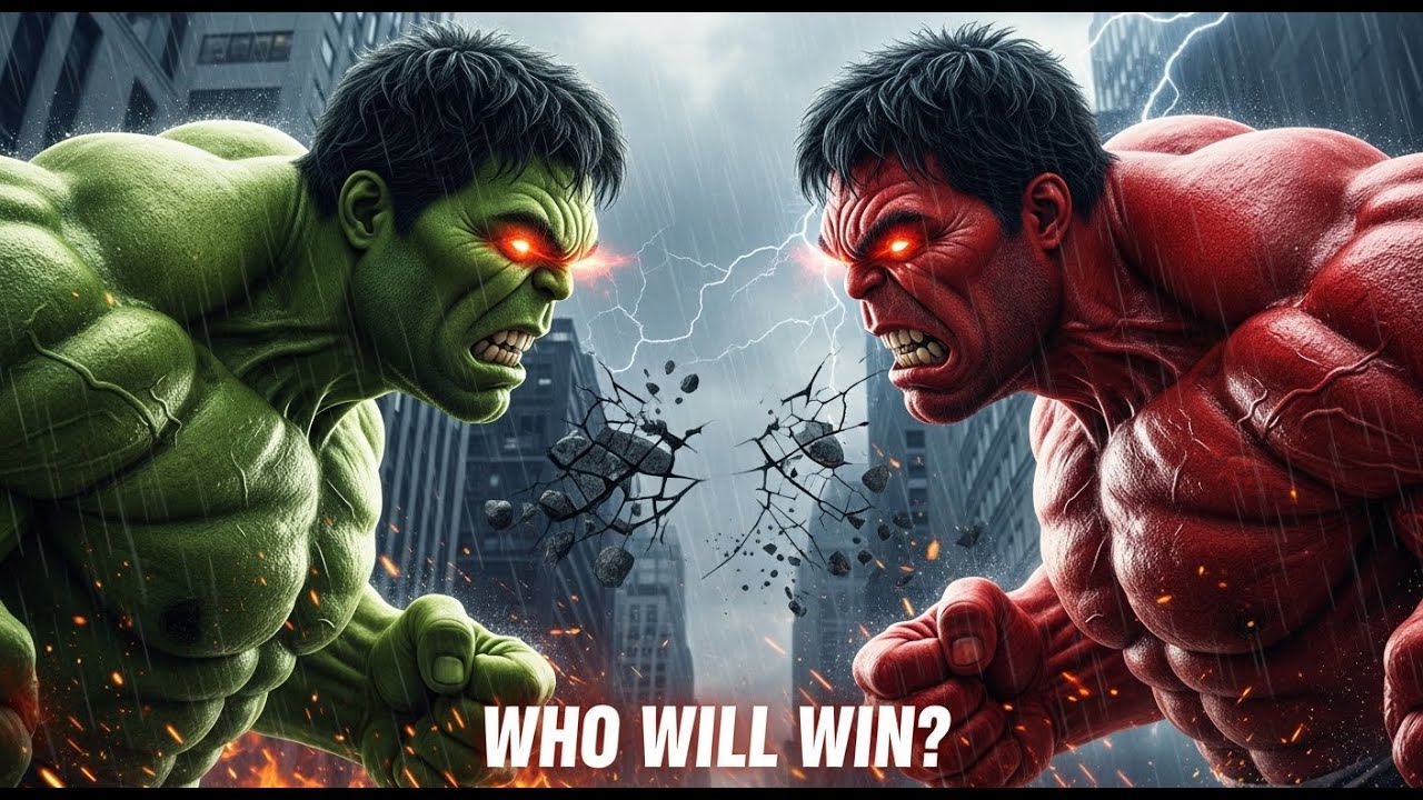 Green Hulk vs Red Hulk| When Two Hulks Fight| Green Hulk’s Most Powerful Fight Ever
