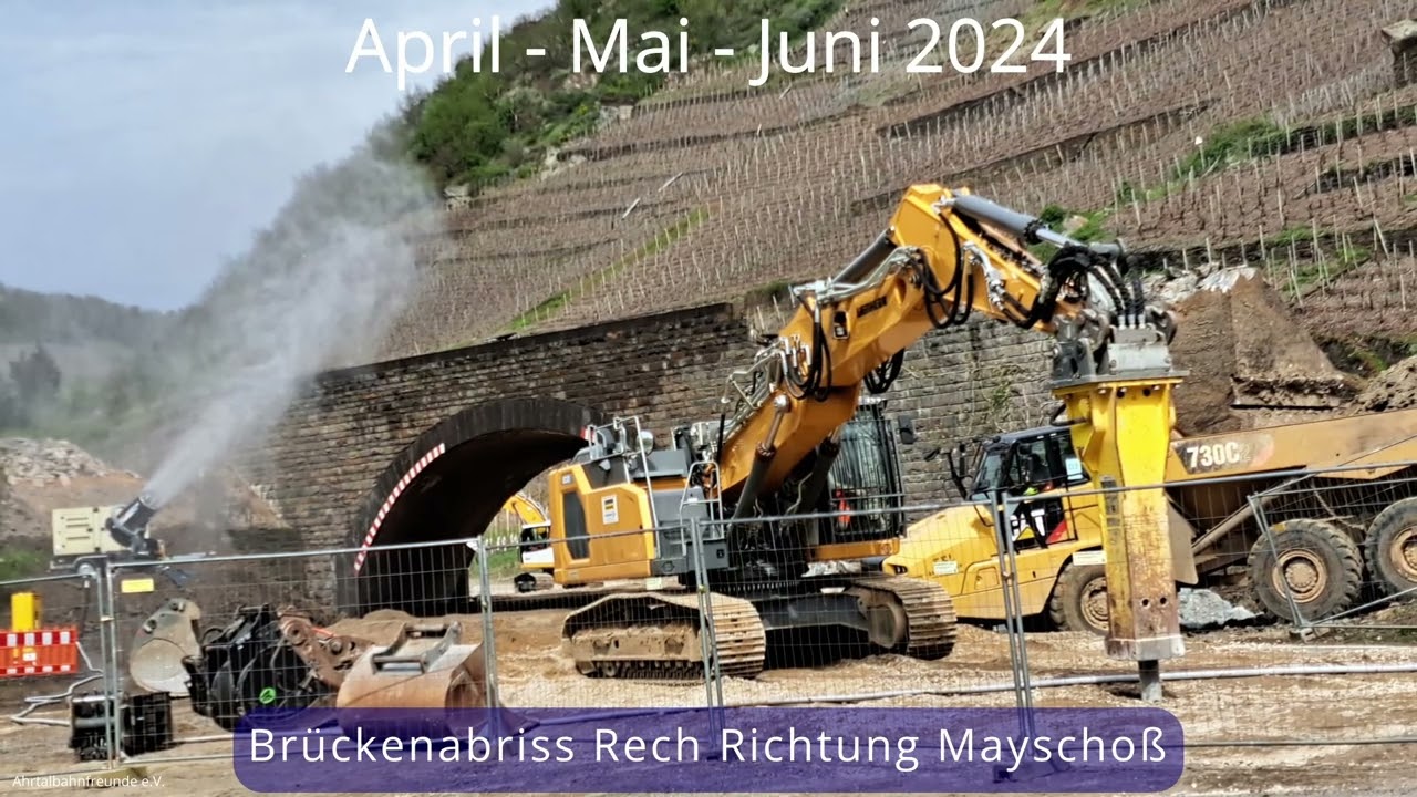 Wiederaufbau und Modernisierung der Ahrtalbahn 2024