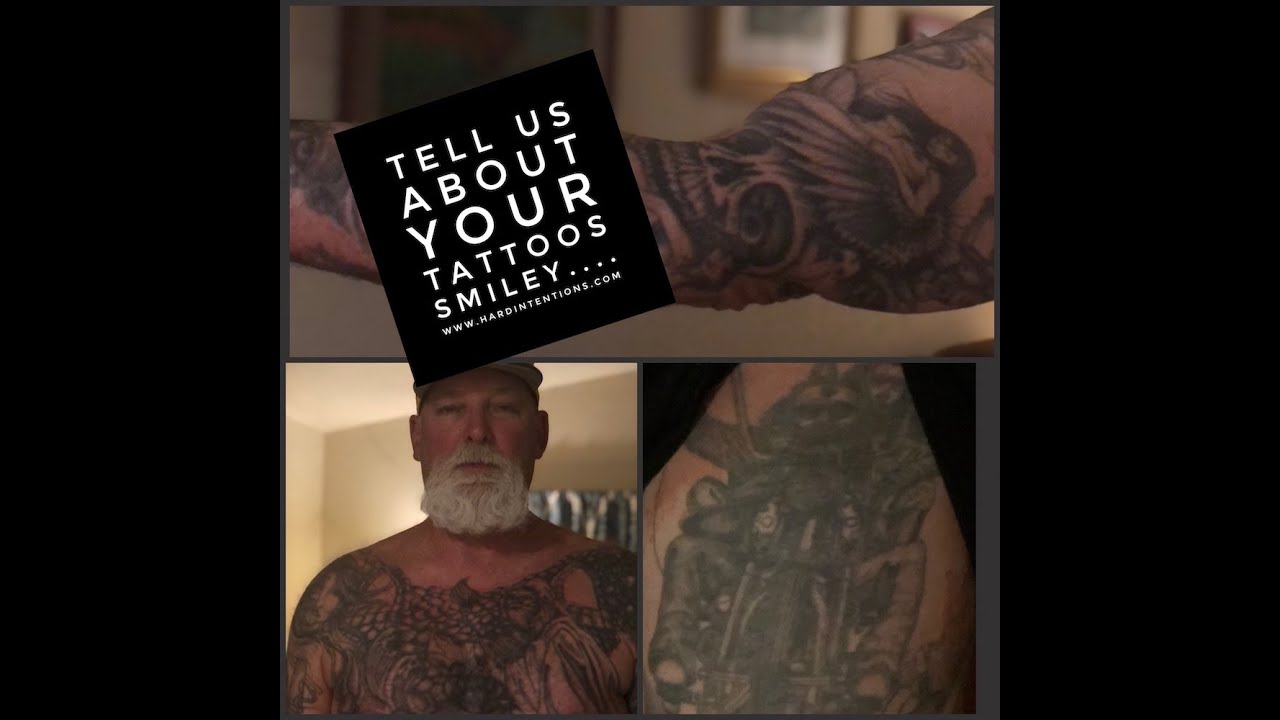 38 YEARS IN CALI PRISONS...TELL US ABOUT YOUR TATTOOS SMILEY.  WWW.HARDINTENTIONS.COM. PHOTOS INC.