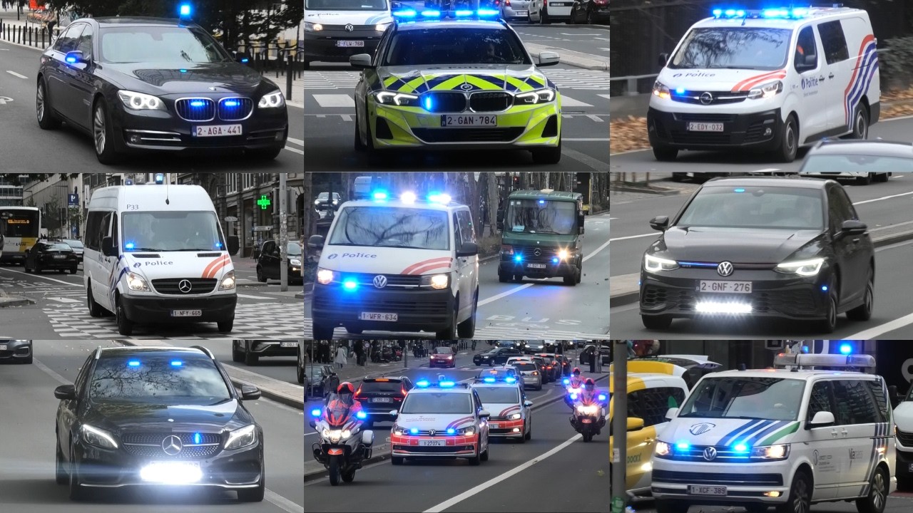 [E-HORN/RIJOPLEIDING] Vele verschillende POLITIE-EENHEDEN met spoed in en rond BRUSSEL! [#4]