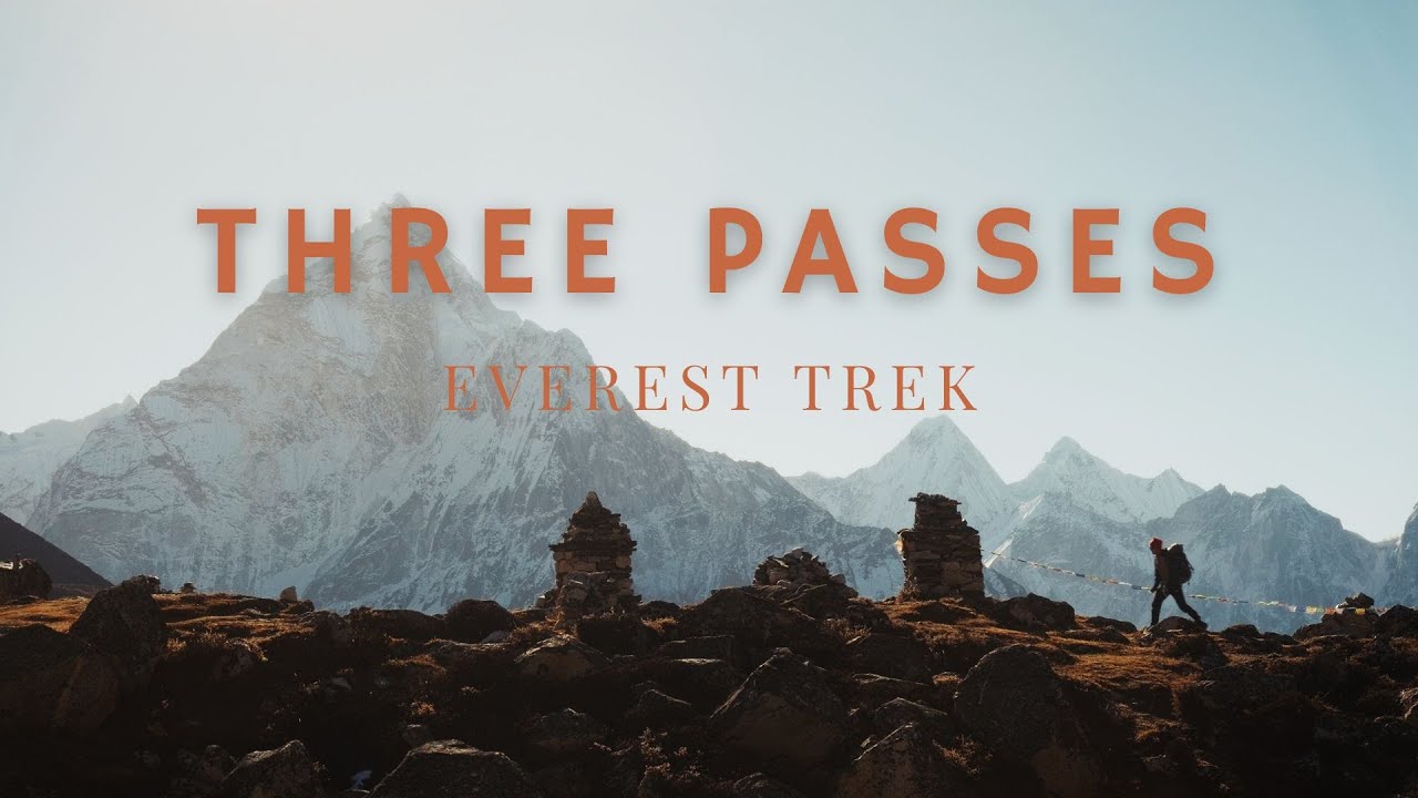Solo Hiking Three Passes Everest Trek in Nepal - Silent Hiking Film