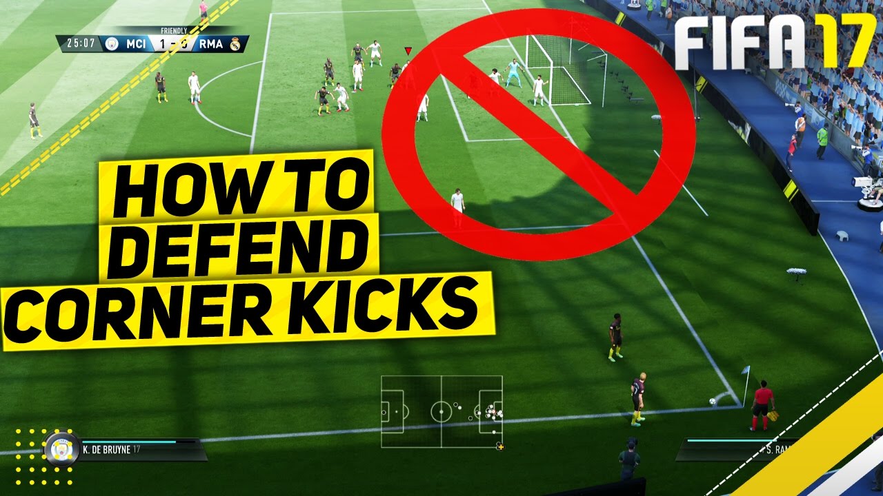 FIFA 17 HOW TO DEFEND ALL CORNER KICKS TUTORIAL - THE SECRET TRICK - ADVANCED DEFENDING TUTORIAL