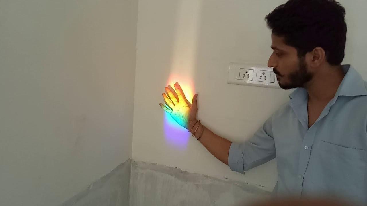 How to make a real rainbow at home with mirror and glass