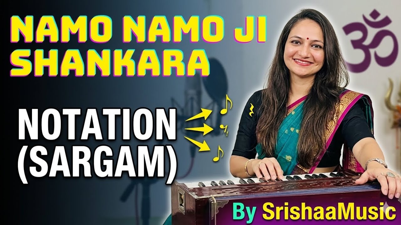 Namo Namo ji shankara song 🎵 notation 🎹