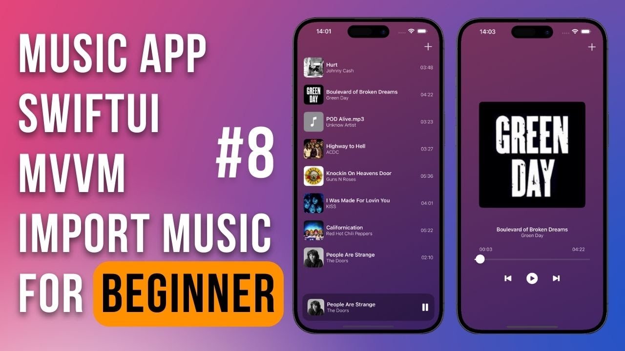 SwiftUI Music Player / Realm  / Import Files / MVVM / Урок 8/ Music App Tutorial / Music SwiftUI