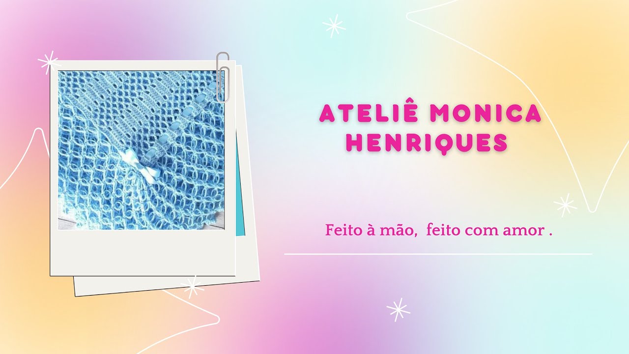 Manta Para Bebê em Crochê Brisa