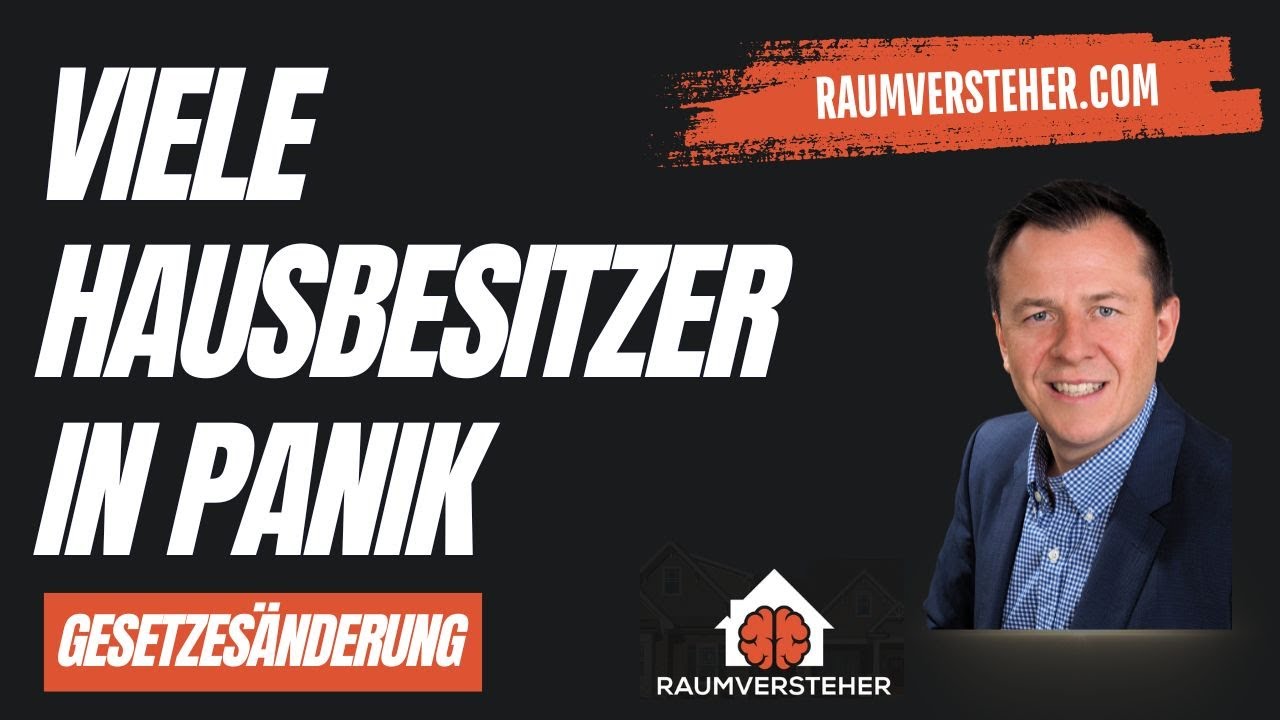 Hausbesitzer in Panik: Die unerwarteten Folgen der neuen Gesetzes&auml;nderung!