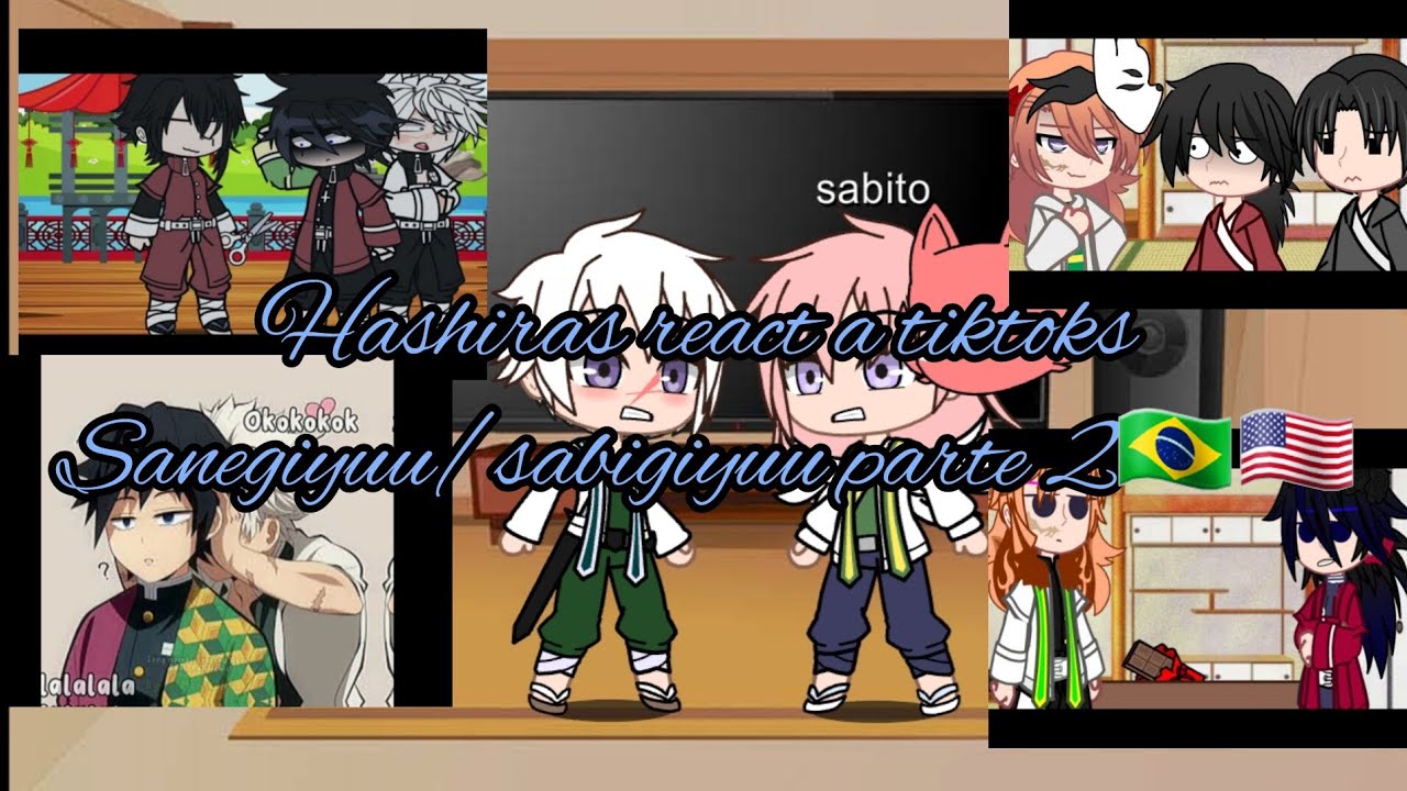hashiras react a tiktoks sanegiyuu/sabigiyuu 2/2🇧🇷🇺🇸