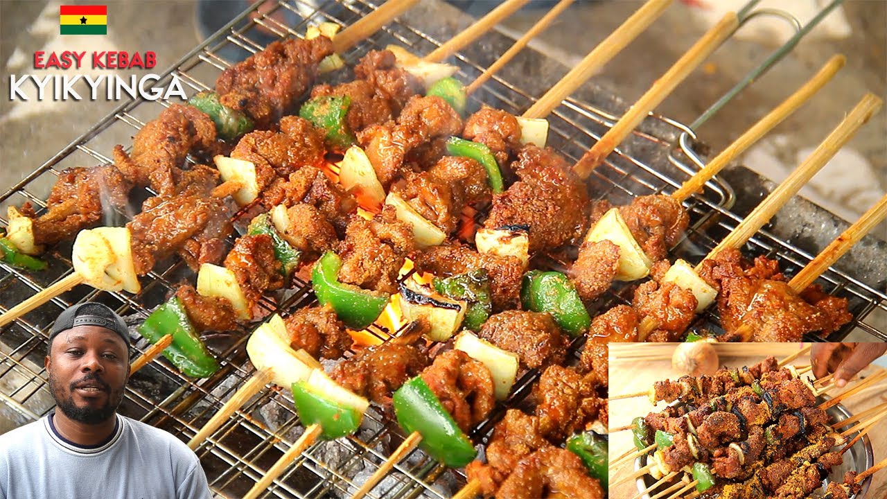 EASY KYIKYINGA RECIPE || How To Make The Authentic Ghana KEBAB Without A GRILL Or OVEN