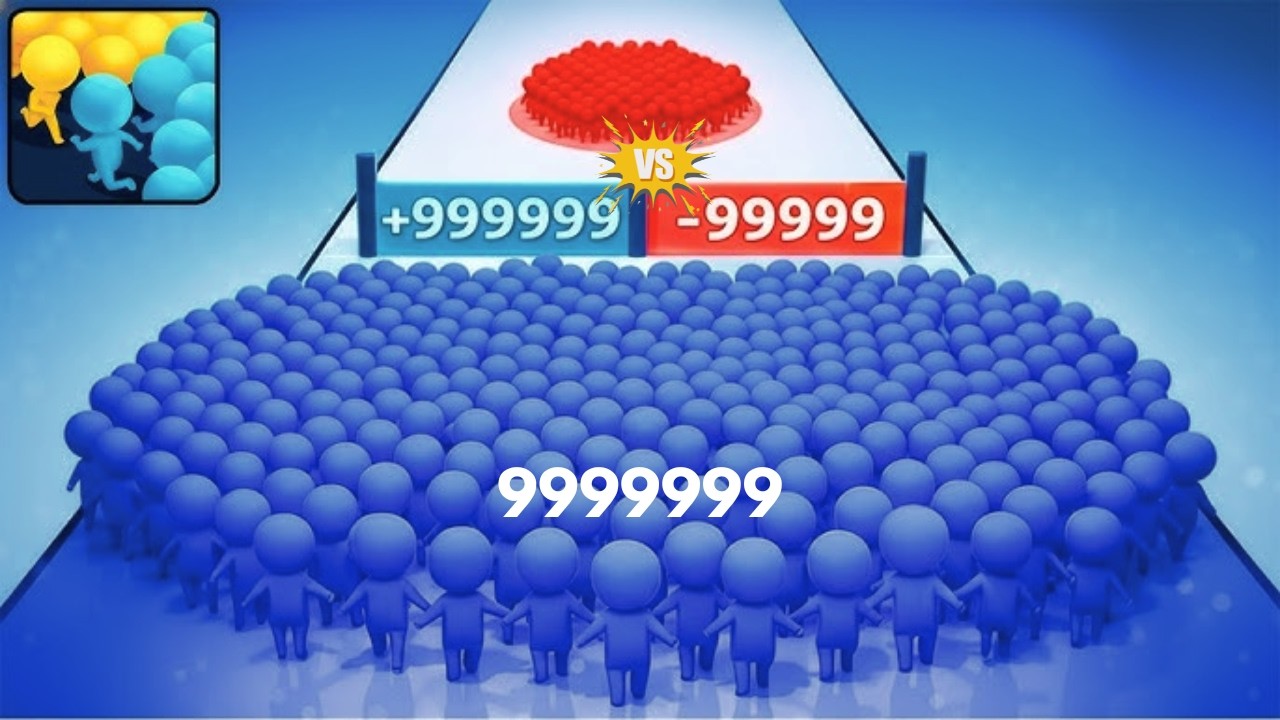 Biggest Count Master Run in My Life - 9999999 Blue Fight #countmaster #gameplay