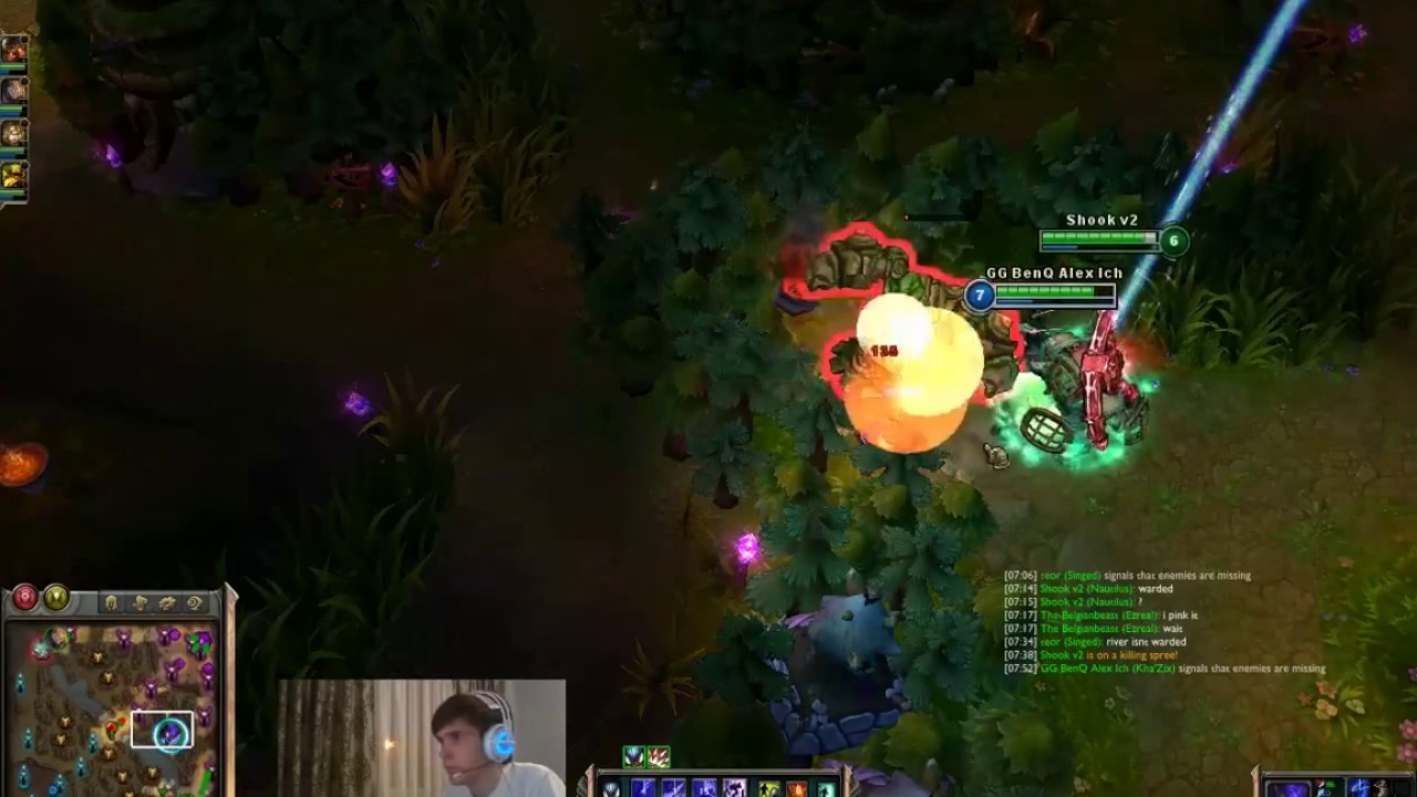AlexIch plays Kha'Zix vs Ahri mid lane