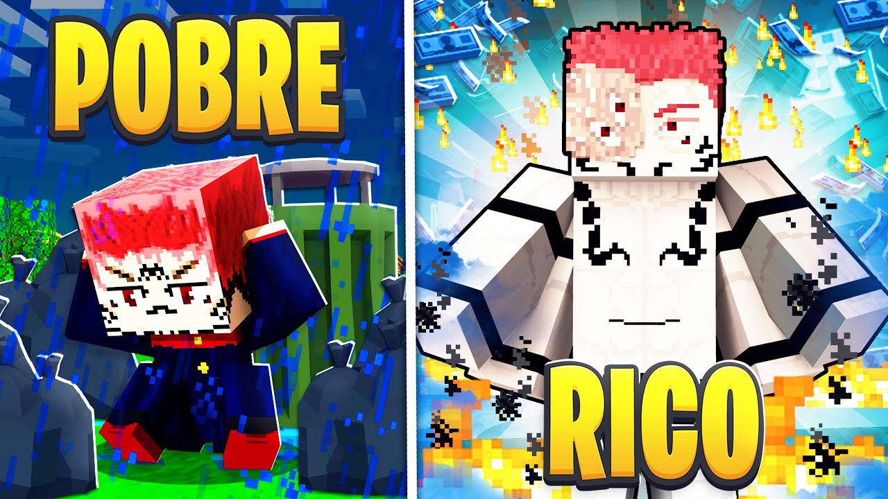 RICO VS POBRE DO SUKUNA PRIME no Minecraft