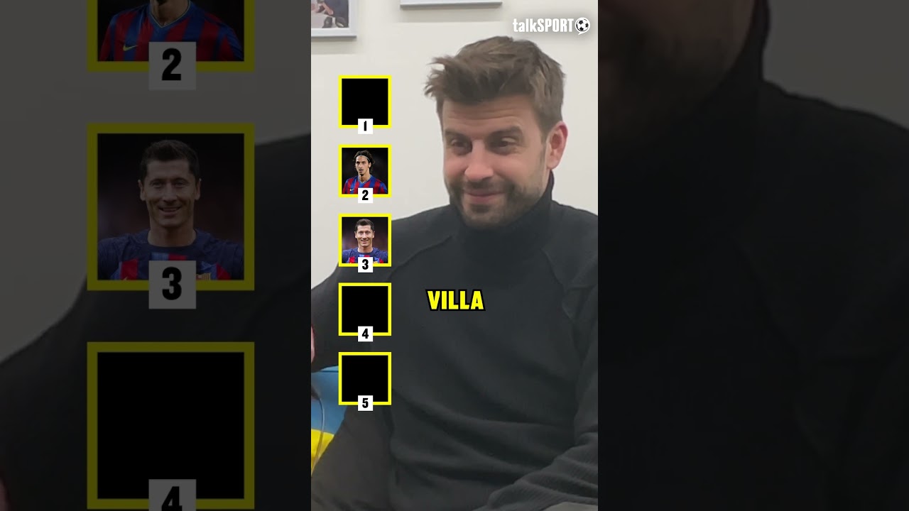 Gerard Piqu&eacute; Blind Ranking Barcelona Strikers  #talksport  #football #barcelona