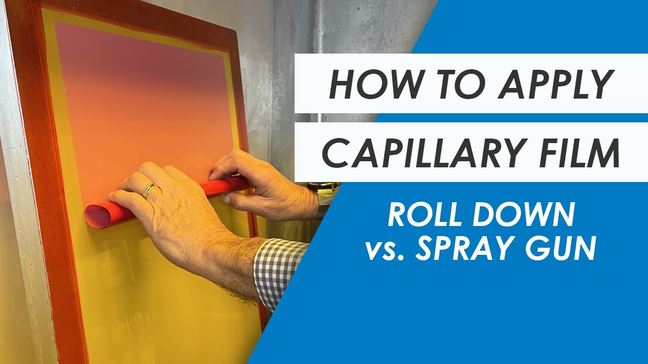 How To Apply Capillary Film 2 Ways | Chromaline Screen Print Products