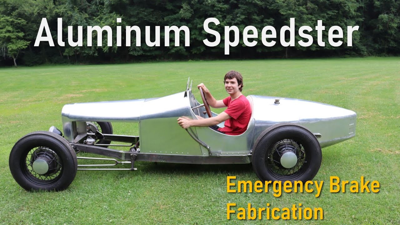 Making a Custom Emergency Brake Mechanism | Homemade Boat-tail Speedster Pt. 53