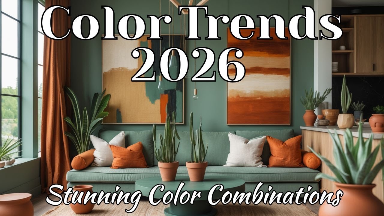 2026 Color Trends: Designer Wall Paint Ideas & Stunning Color Combinations for Your Home